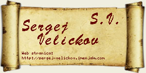 Sergej Veličkov vizit kartica